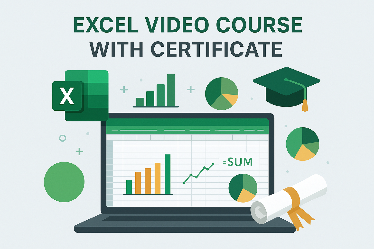 Excel Video Course with Certificate
