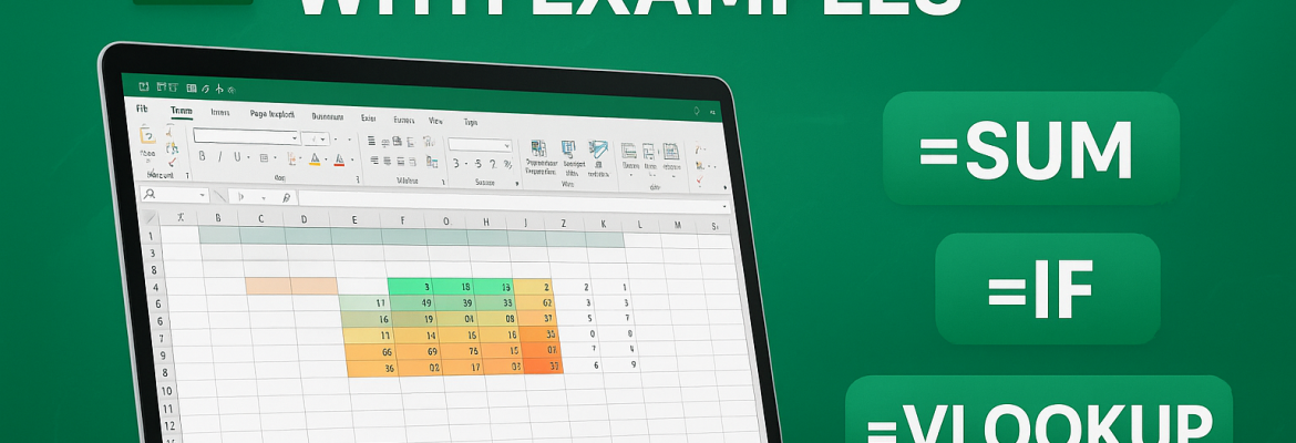Excel Formulas List with Examples