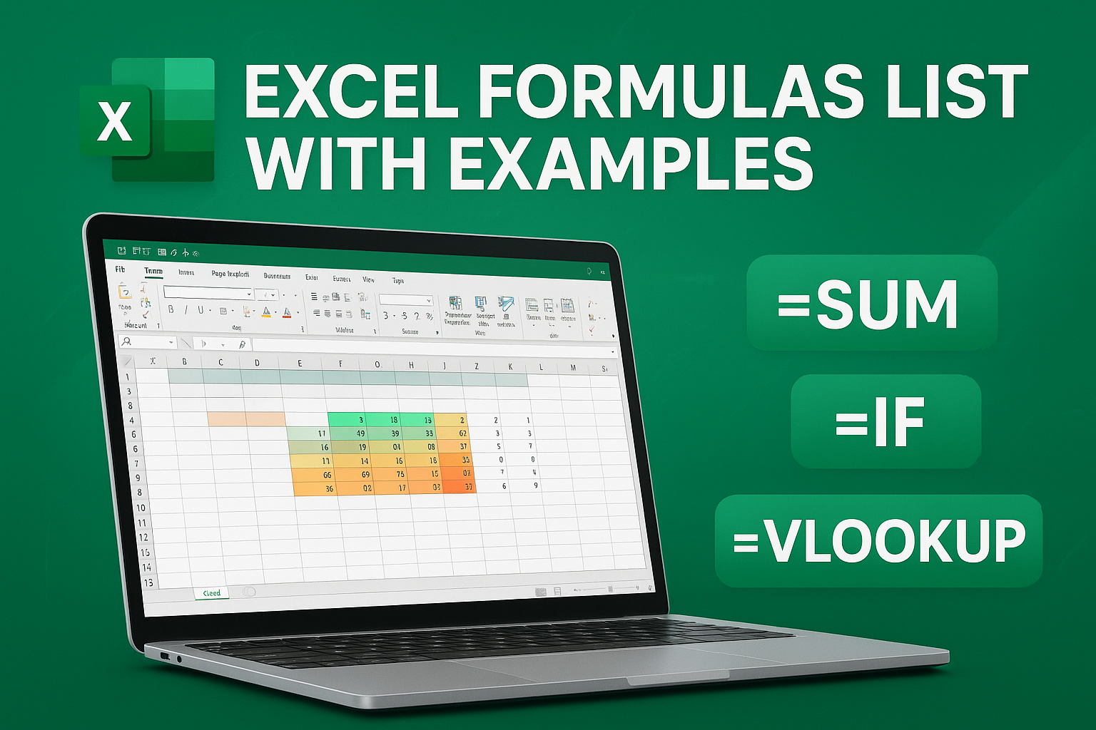 Excel Formulas List with Examples