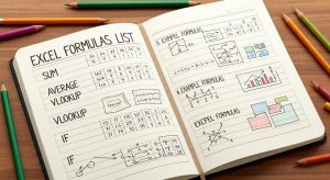 execl formulas list with example