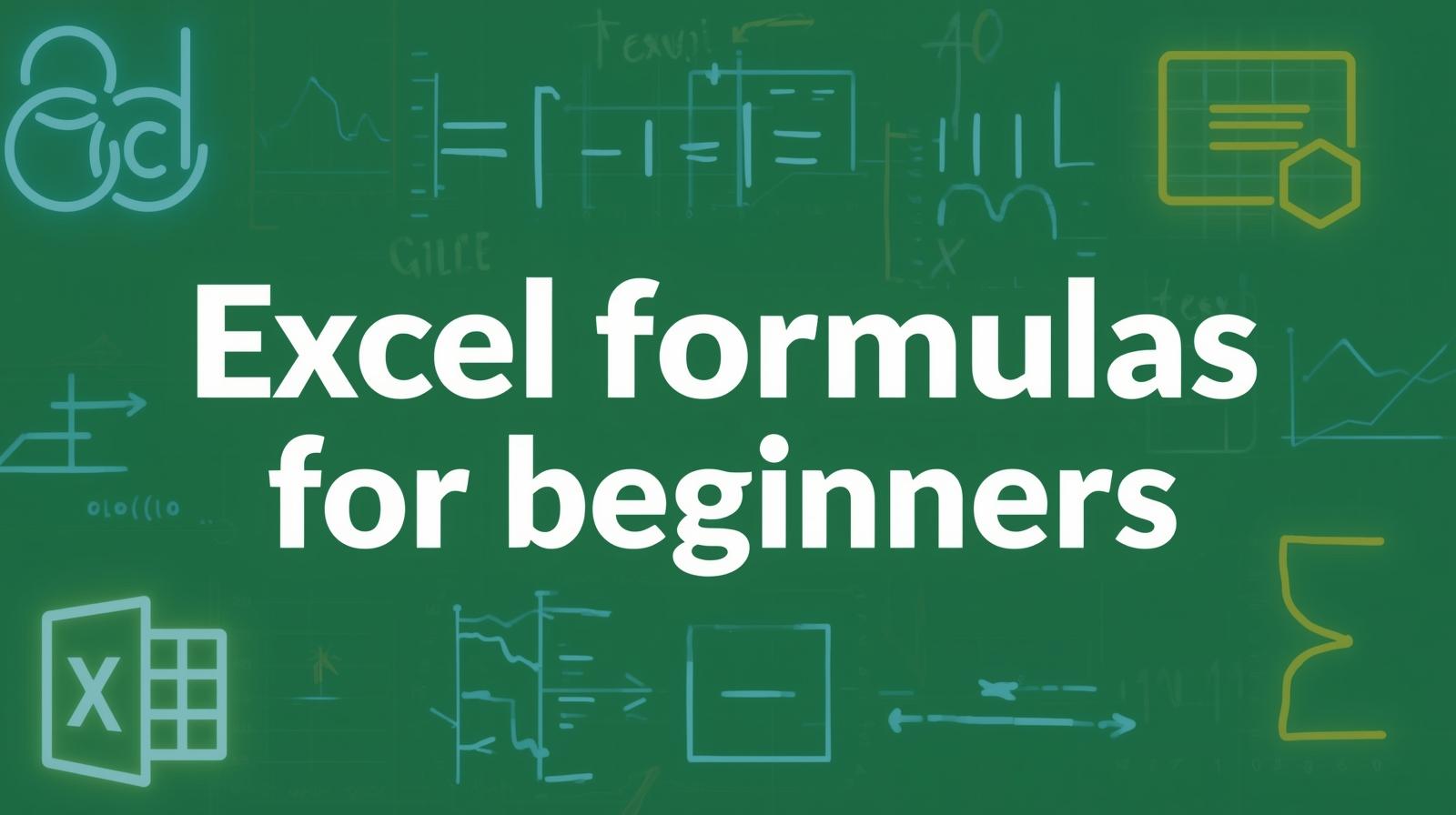 Learn Basic Excel Formulas for Beginners