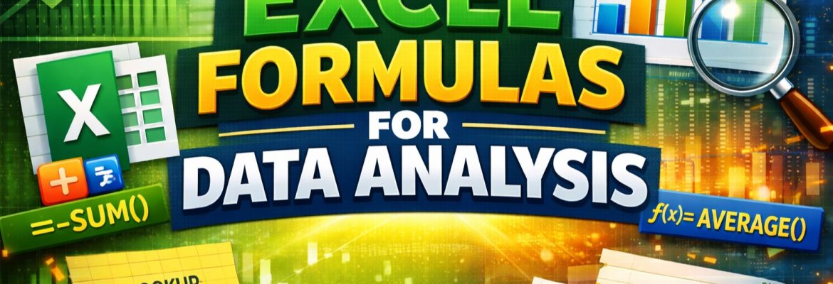 Excel Formulas for Data Analysis