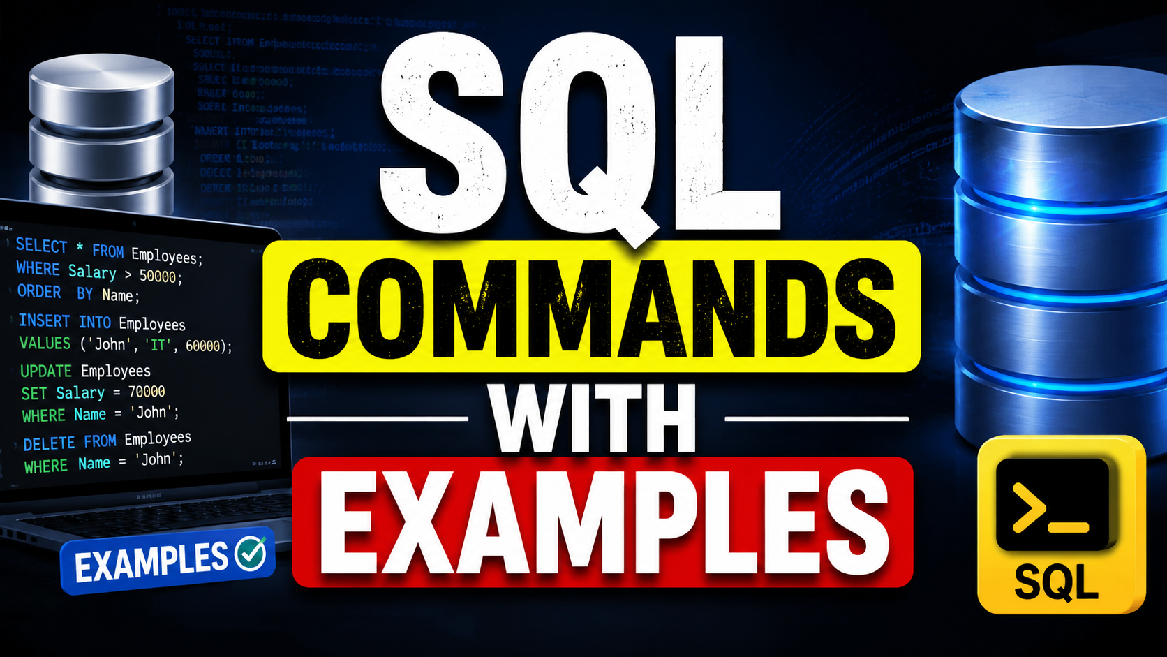 SQL Commands with Examples