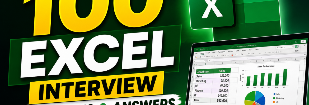 Top 100 Excel Interview Questions and Answers